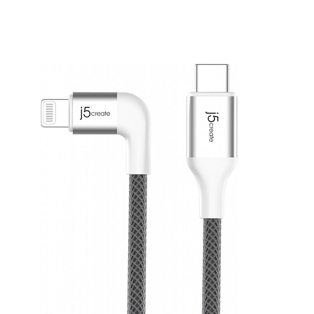 Кабель j5create USB-C - Lightning MFI 1.2м. Цвет: белый