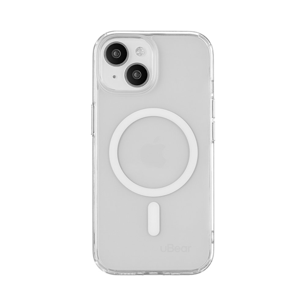 Чехол Ubear Real Mag Case для iPhone 15 Plus, усиленный. Цвет: прозрачный