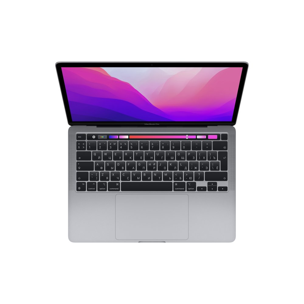Ноутбук Apple MacBook Pro 13" (M2, 2022), 256 ГБ SSD, заводская русская раскладка, "Серый космос"