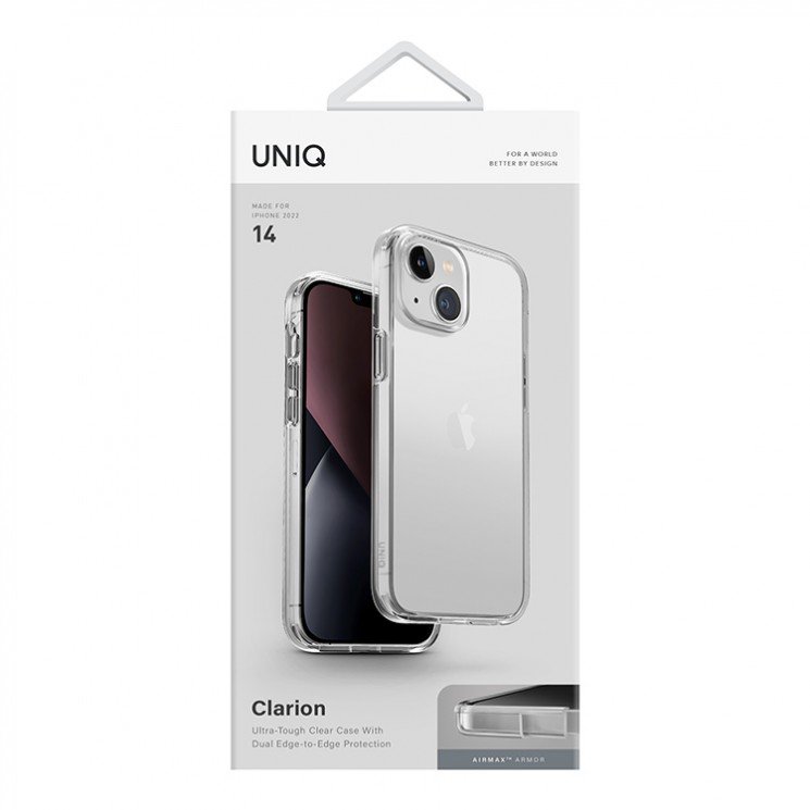 Чехол Uniq Clarion для iPhone 14 Plus. Цвет: прозрачный