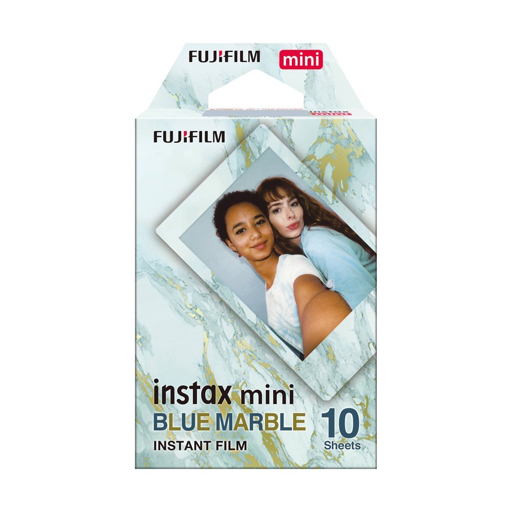 Картридж FUJIFILM Colorfilm Instax MINI Blue Marble с цветной рамкой, 10 листов