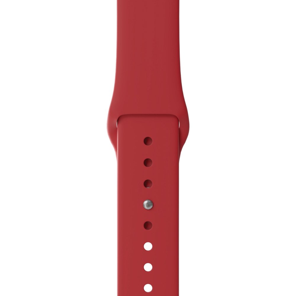 Ремешок силиконовый Lyambda Premium Altair для Apple Watch 42/44/45/49мм. Цвет: красный