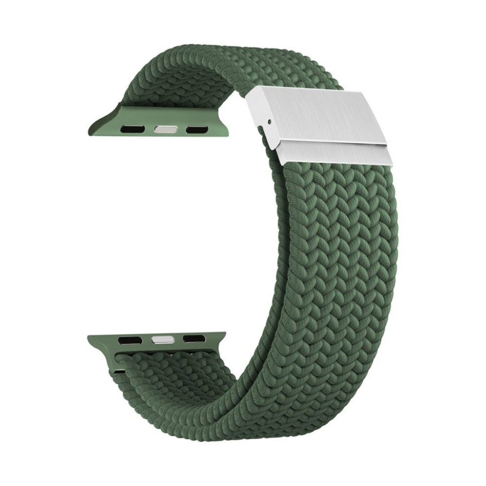 Ремешок нейлоновый Lyambda Pleione для Apple Watch 42/44/45/49мм. Цвет: зелёный