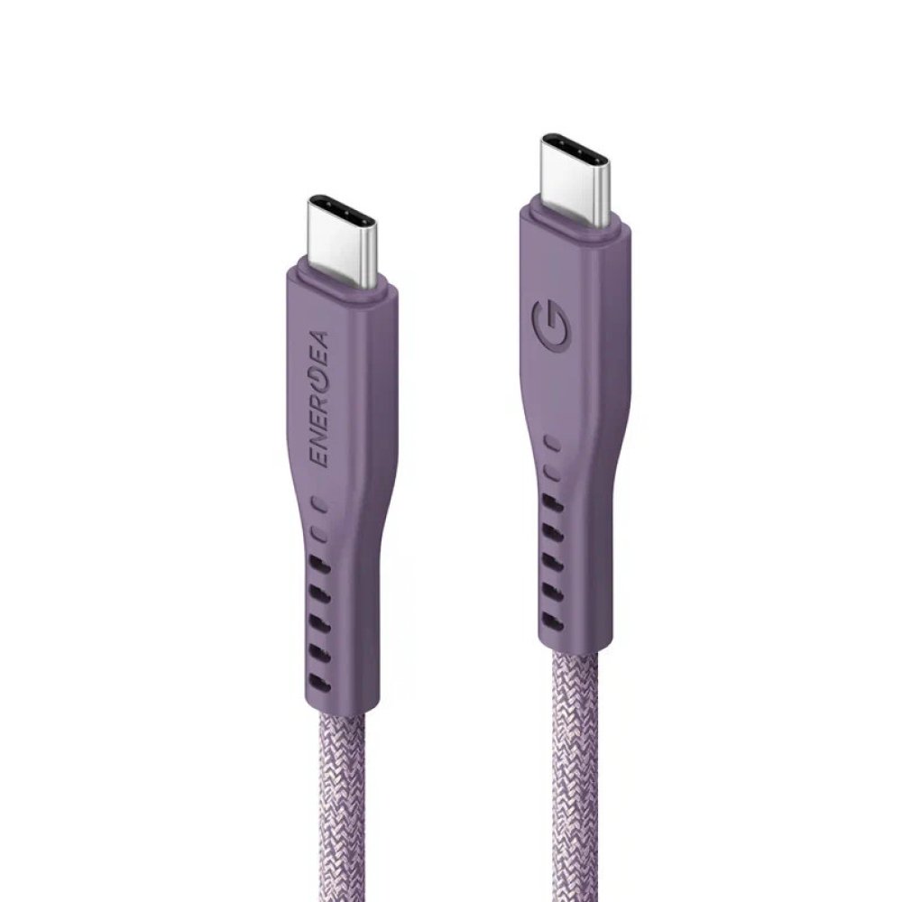 Кабель EnergEA FLOW USB-C — USB-C PD 240Вт, 5A, 1.5 м. Цвет: фиолетовый