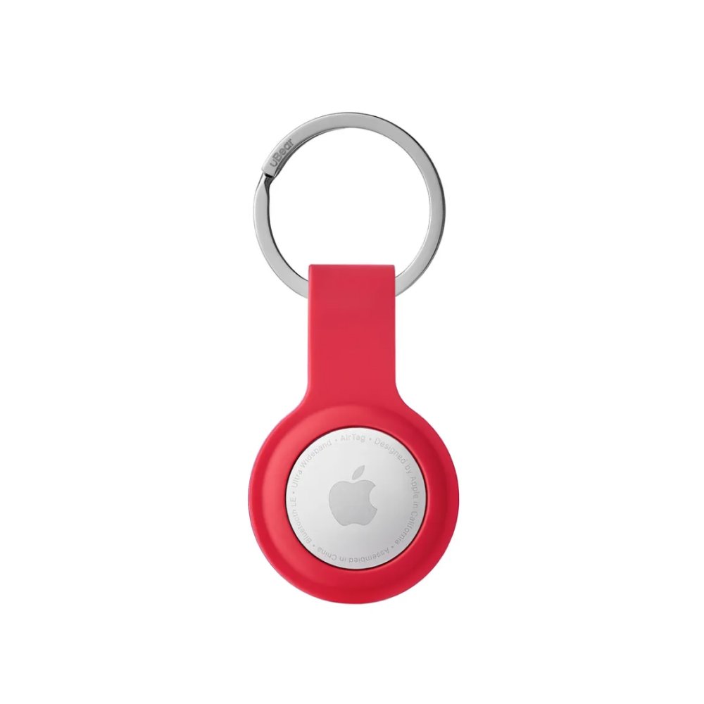 Чехол силиконовый Ubear Touch Ring Case для AirTag. Цвет: красный