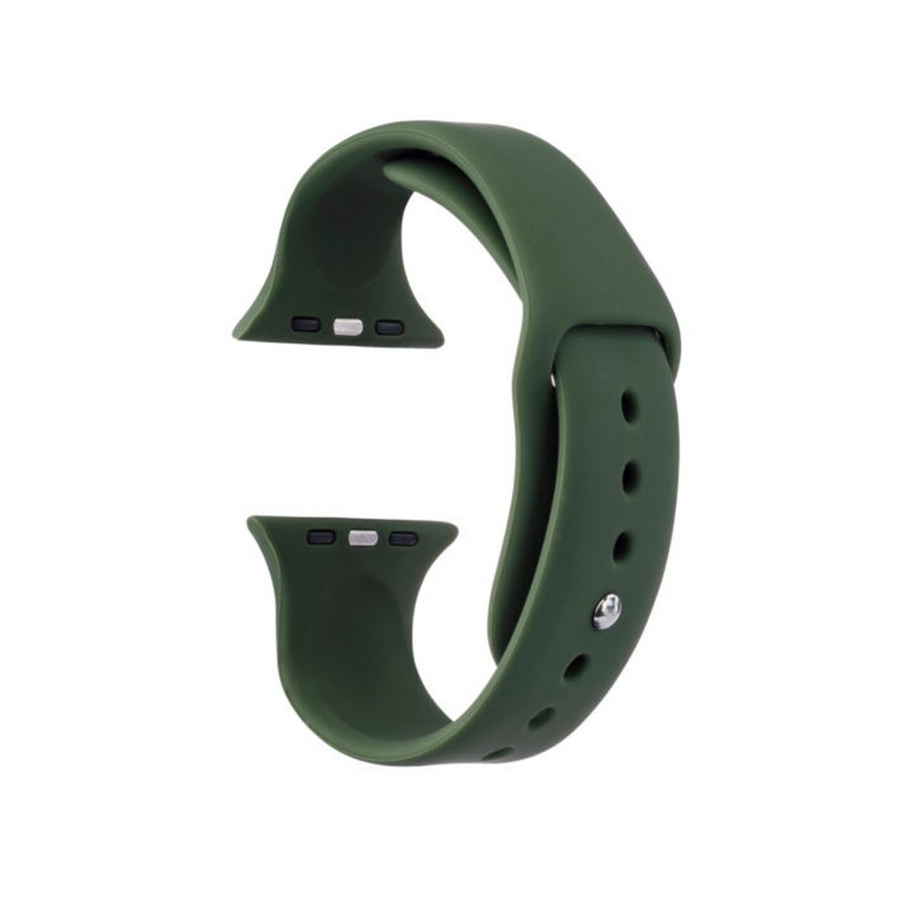 Ремешок силиконовый vlp Silicone Band для Apple Watch 42мм/44мм. Цвет: тёмно-зелёный