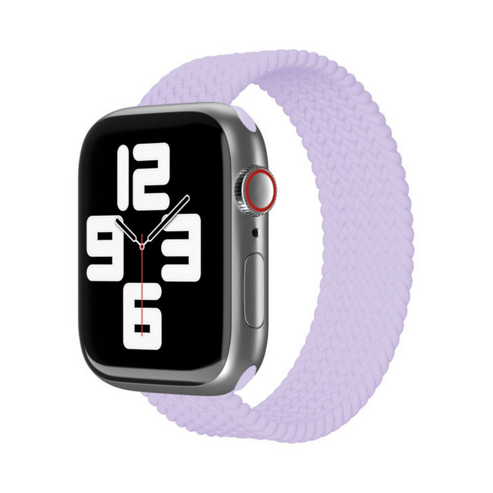 Ремешок нейлоновый плетёный VLP для Apple Watch 38мм/40мм/41мм, S/M, 2 шт. Цвет: фиолетовый