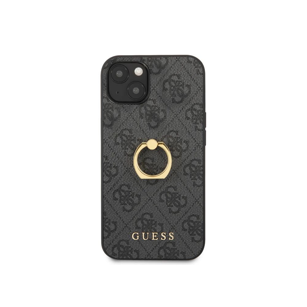 Чехол Guess для iPhone 13 PU 4G + Ring. Цвет: серый купить в Калининграде —  iCenter