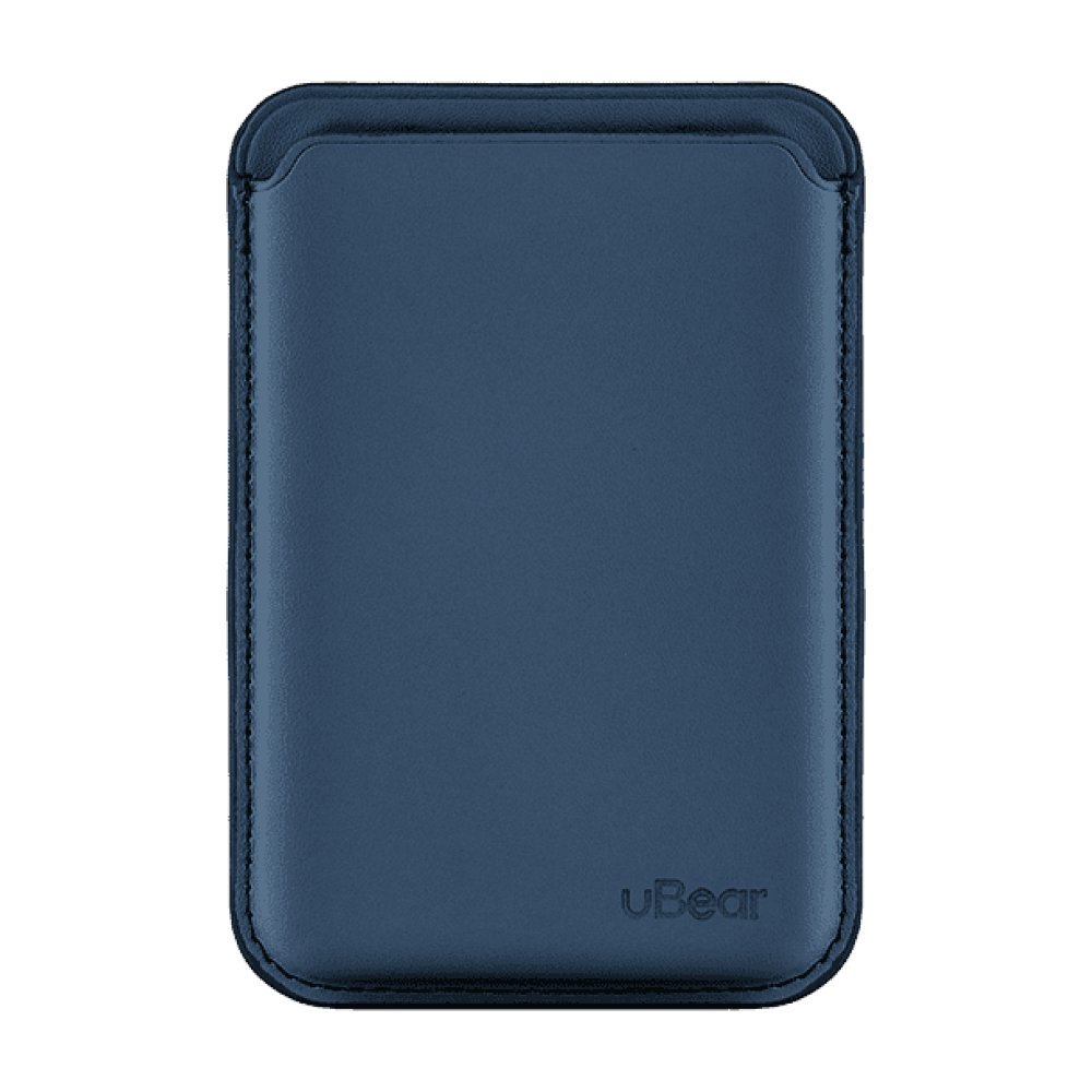 Магнитный бумажник Ubear Shell Case с Magsafe, эко-кожа. Цвет: тёмно-синий