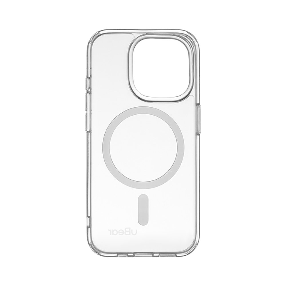 Чехол Ubear Real Mag Case для iPhone 15 Pro, усиленный. Цвет: прозрачный