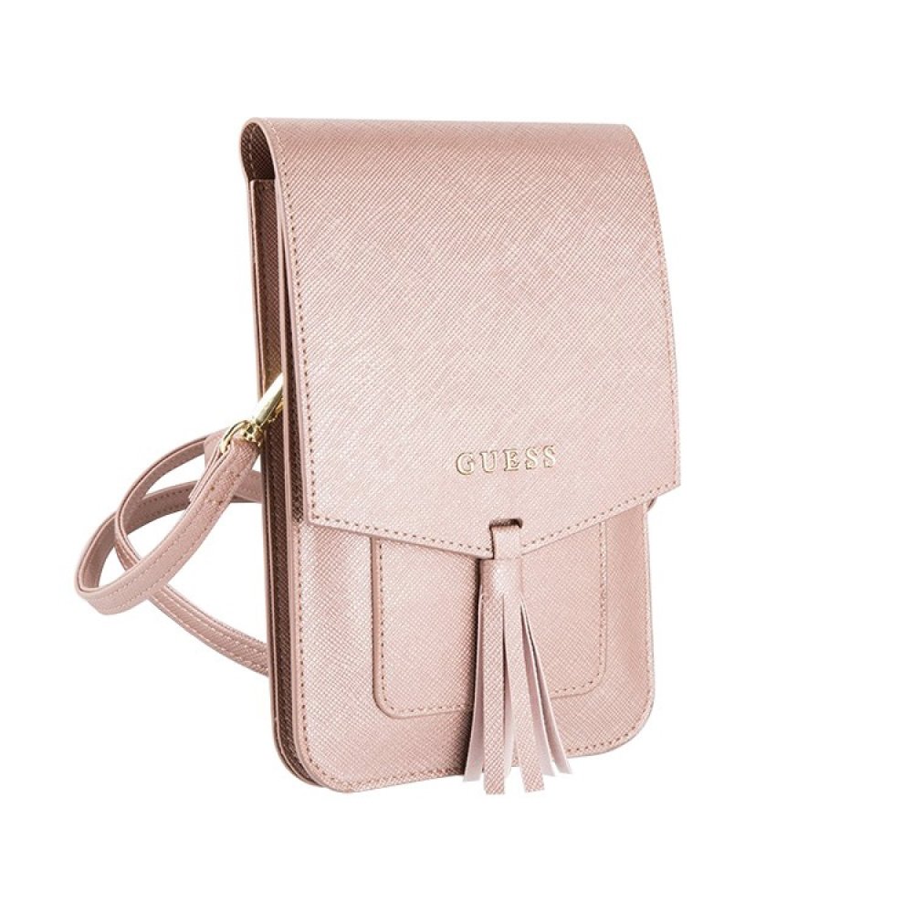 Сумка Guess Wallet Bag Saffiano look для iPhone. Цвет: розовый