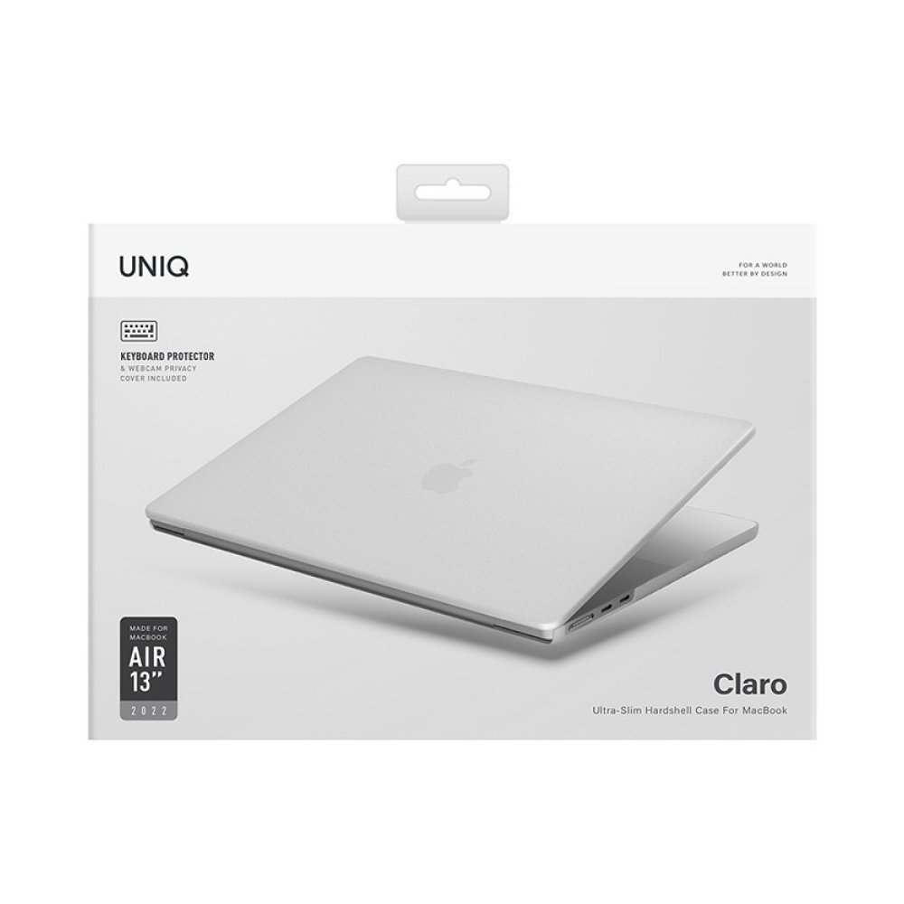 Чехол Uniq HUSK Pro CLARO для Apple MacBook Air 13" (2022). Цвет: матовый прозрачный