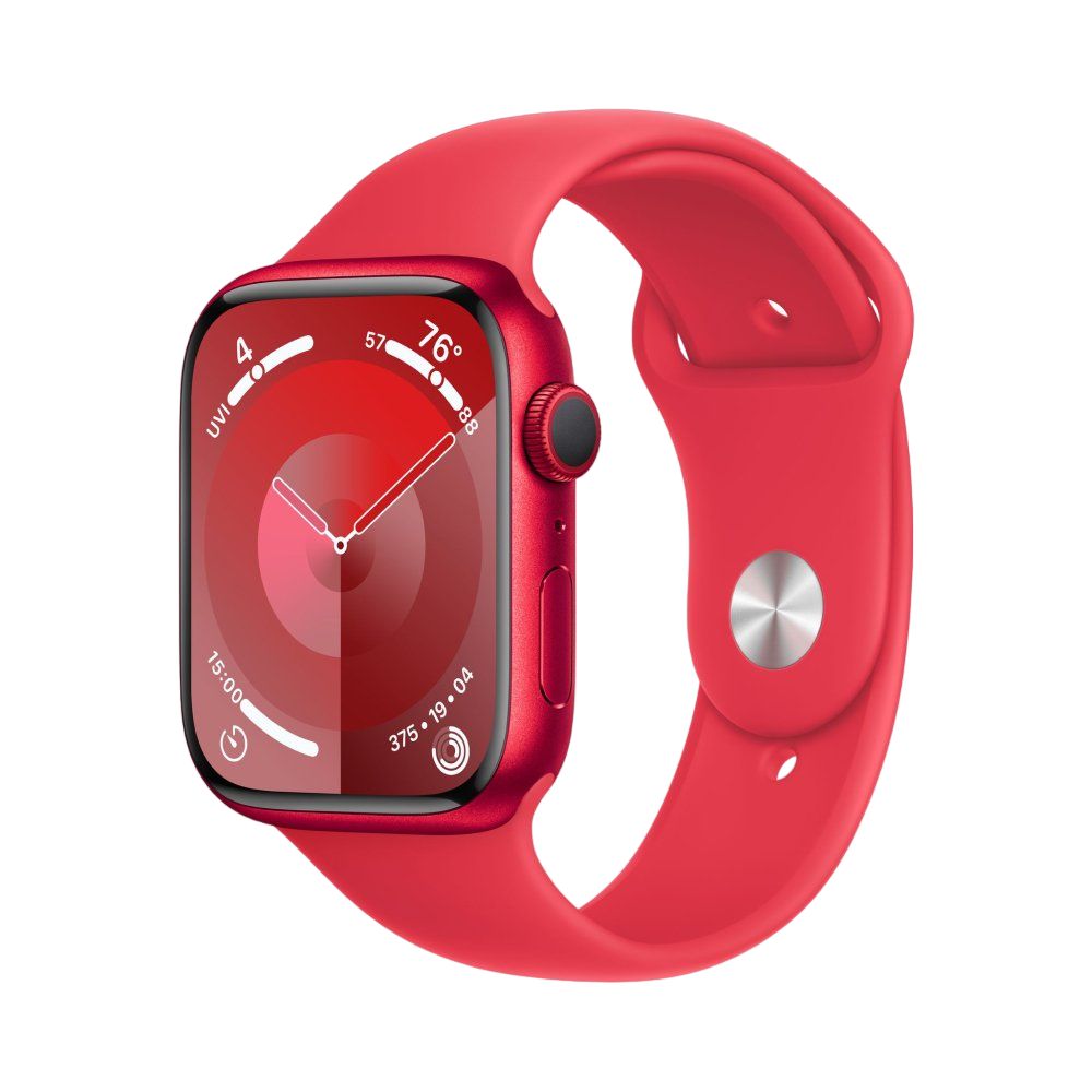 Apple Watch Series 9, 45мм, корпус из алюминия красного цвета