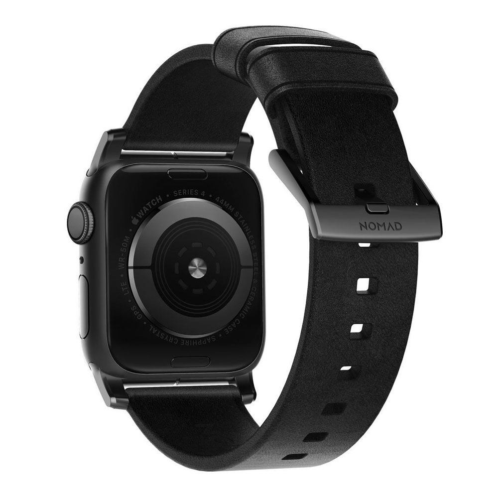 Ремешок Nomad Modern Strap для Apple Watch 44мм/42мм, кожа натуральная. Цвет: черный