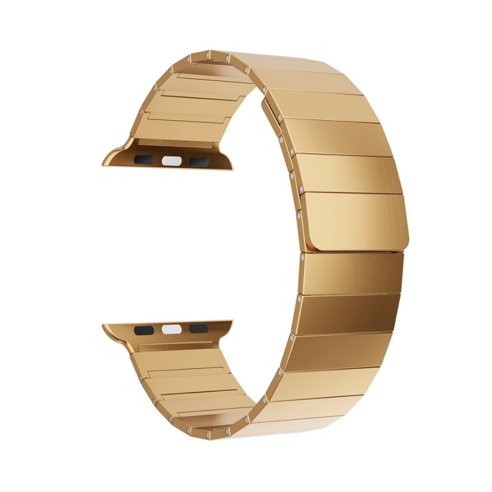 Ремешок из нержавеющей стали Lyambda Callisto для Apple Watch 38/40/41мм. Цвет: розовое золото