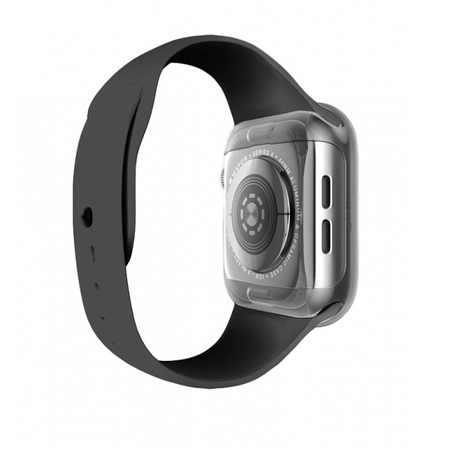 Чехол Uniq Garde для Apple Watch 4/5 44мм. Цвет: дымчатый серый