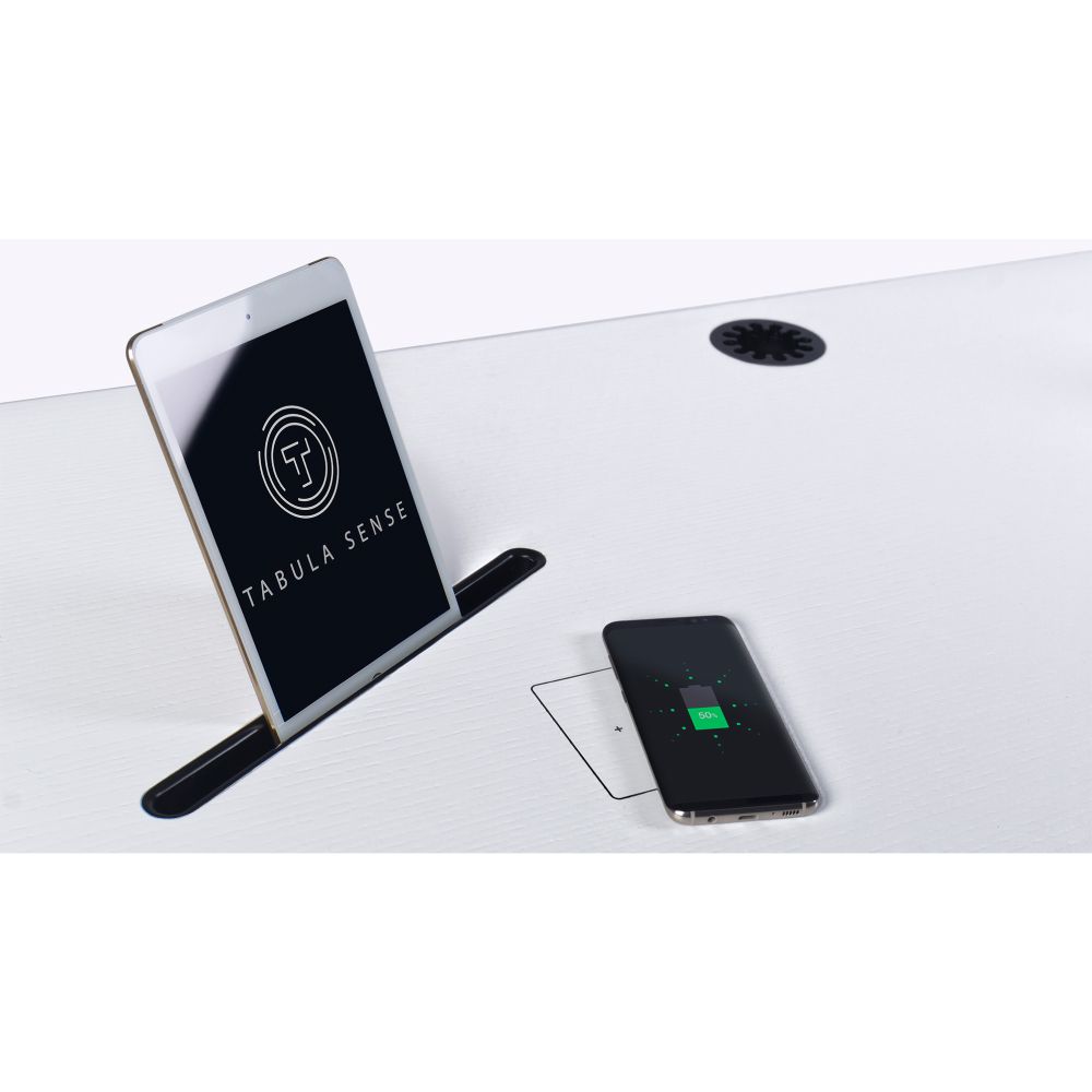 Умный стол Tabula Sense Smart Desk [телескопические ножки] | 140х70 | белый | белый