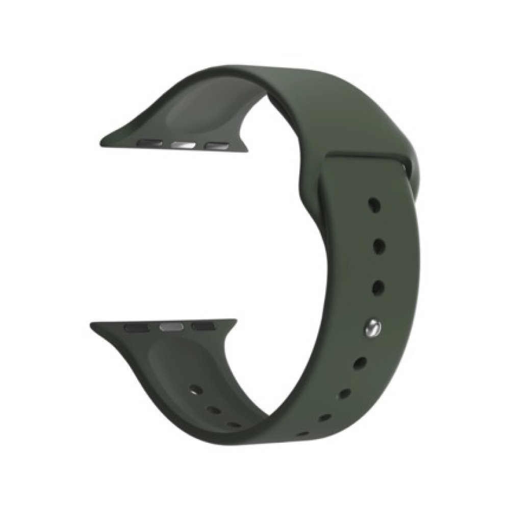 Ремешок силиконовый Lyambda Premium Altair для Apple Watch 42/44/45/49мм. Цвет: оливковый