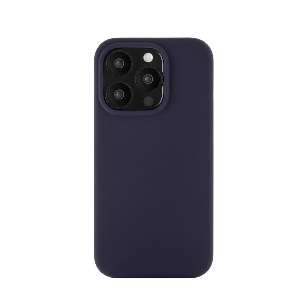 Чехол Ubear Touch Mag Case для iPhone 15 Pro, софт-тач силикон. Цвет: тёмно-фиолетовый