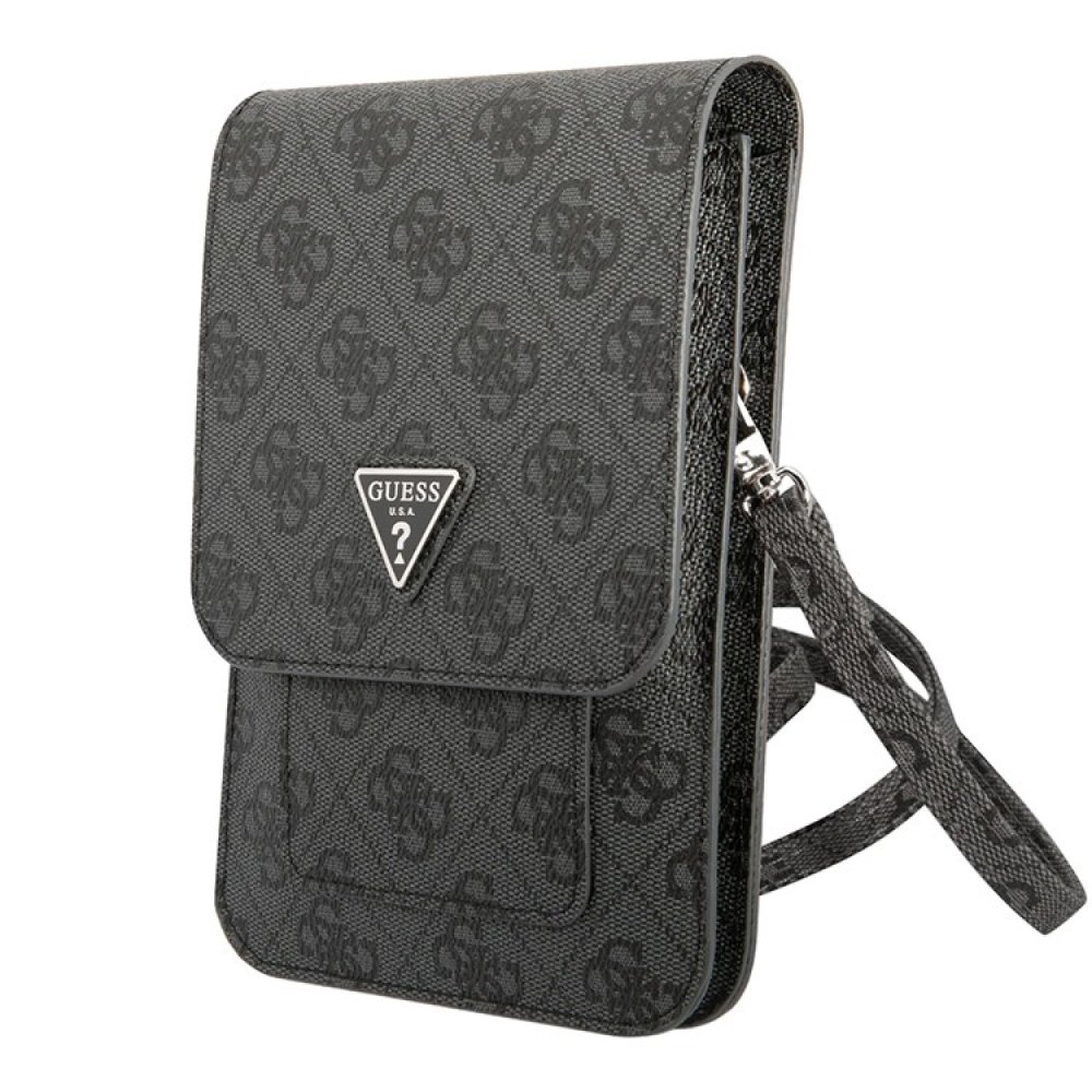 Сумка Guess Wallet Bag 4G with Triangle logo для iPhone. Цвет: серый