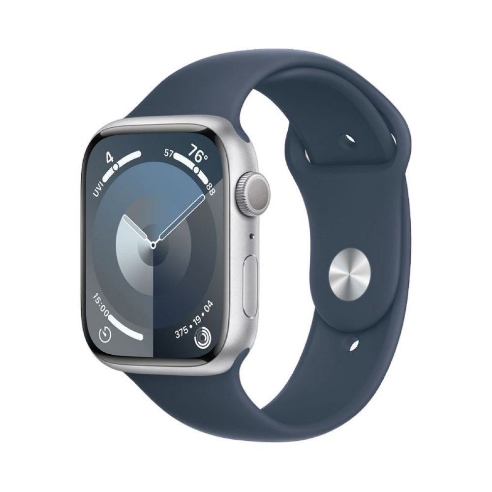 Apple Watch Series 9, 45мм, корпус из алюминия серебристого цвета