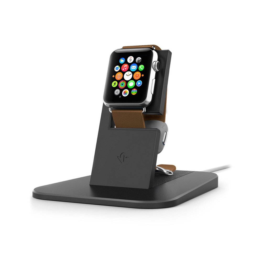 Металлическая подставка Twelve South HiRise для Apple Watch. Цвет: черный