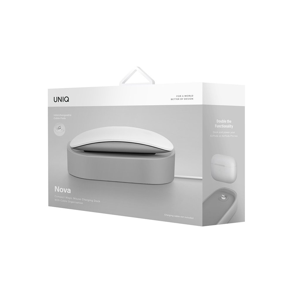 Подставка зарядная Uniq NOVA Magic Mouse charging stand. Цвет: светло-серый