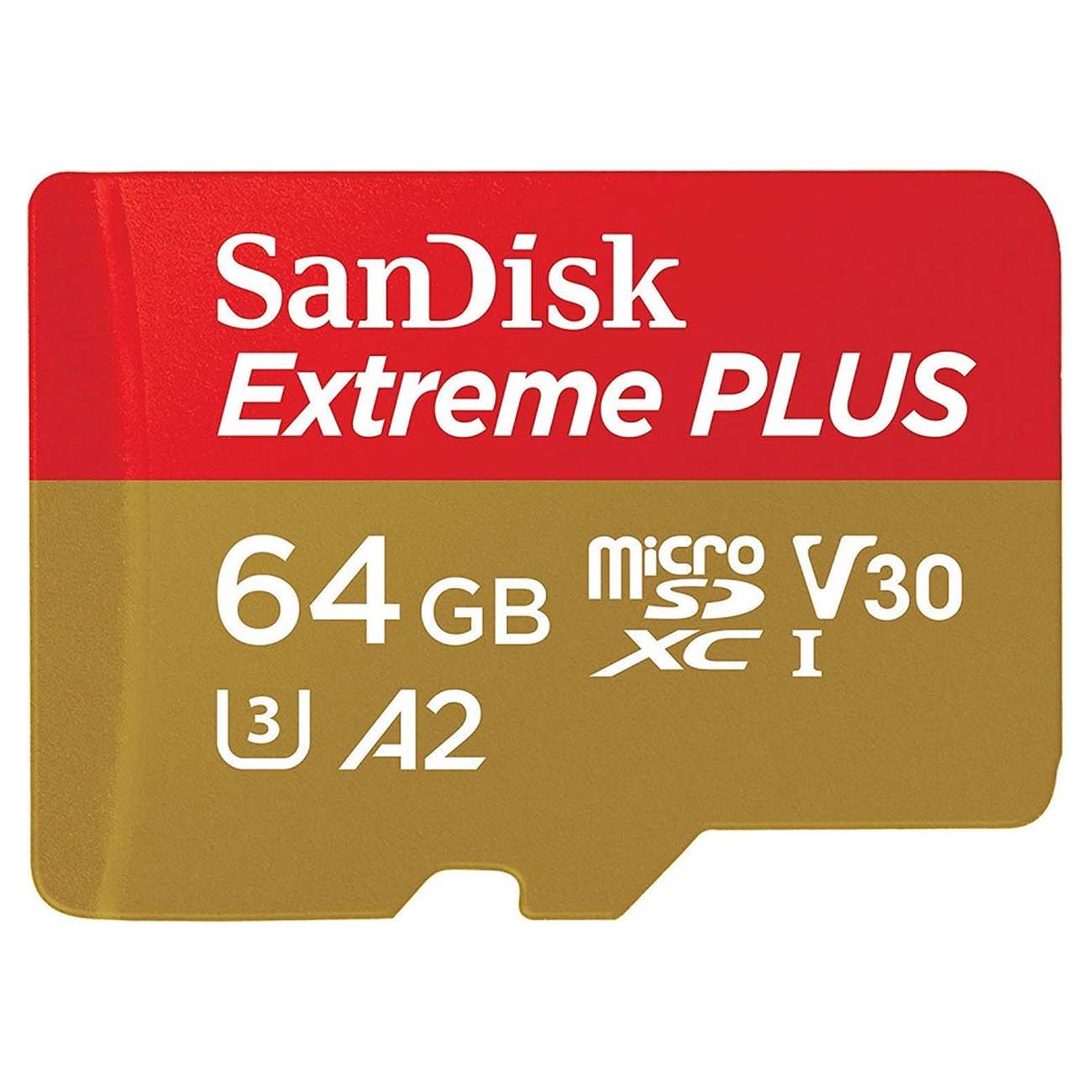 Карта памяти Sandisk Extreme Plus microSDXC 64GB + SD Adapter 170MB/s A2, C10 (SDSQXBZ-064G-GN6MA)