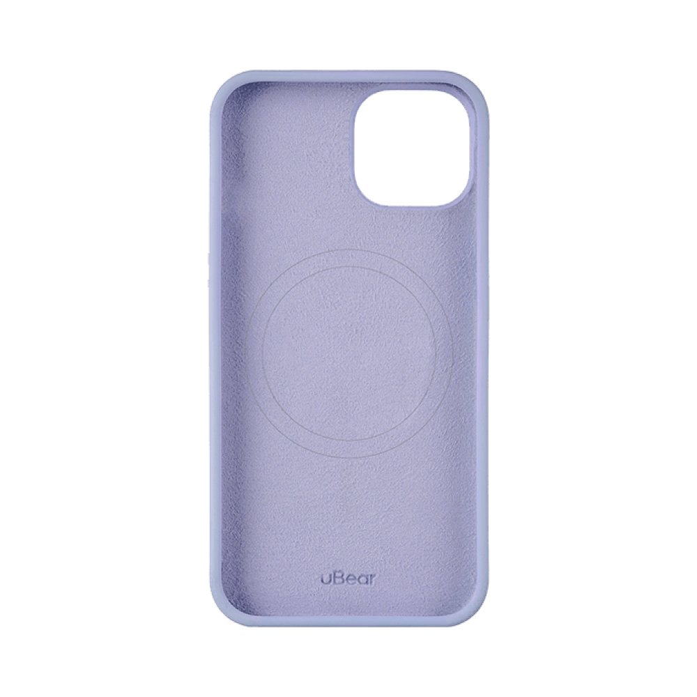 Чехол Ubear Touch Mag Case для iPhone 15, софт-тач силикон. Цвет: лавандовый