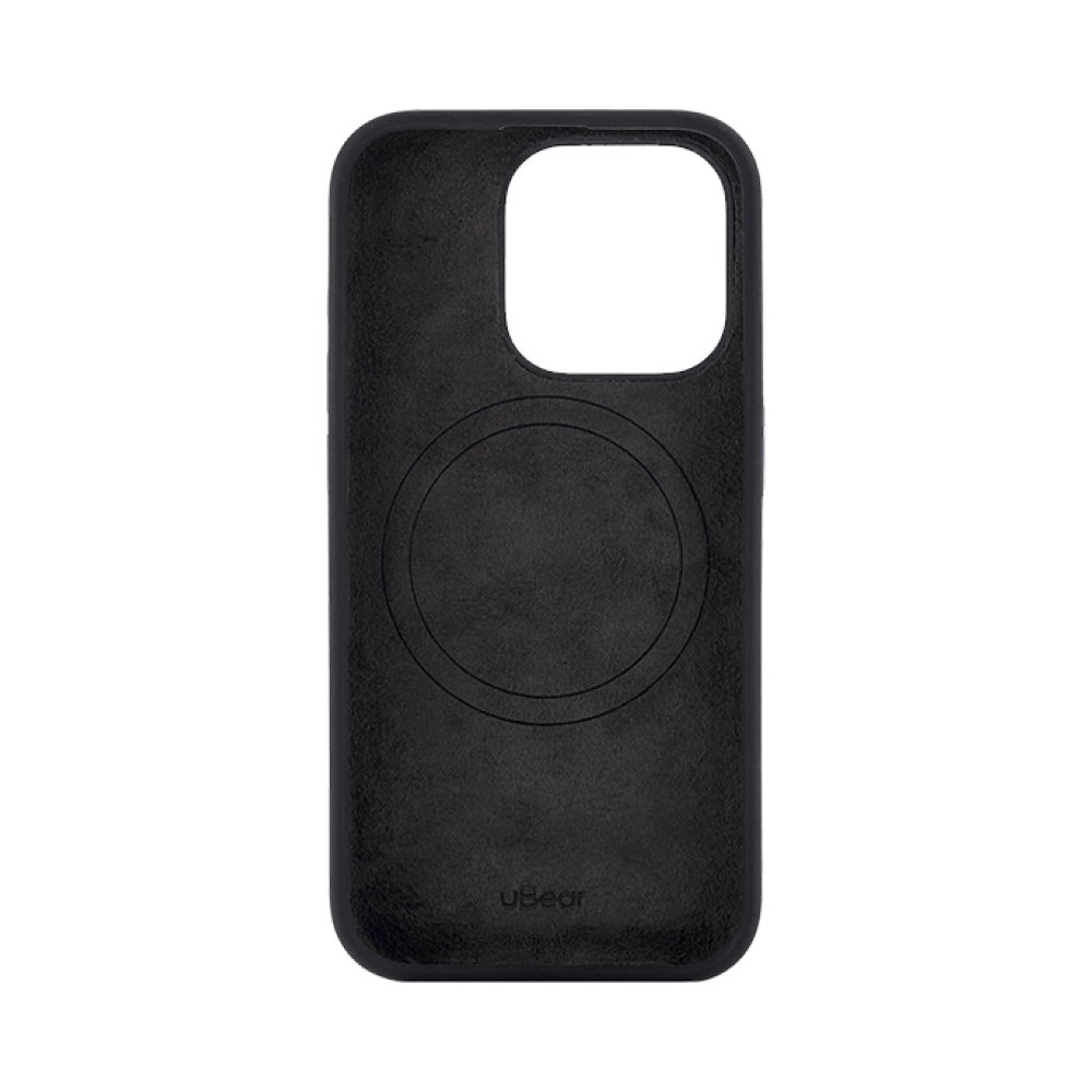 Чехол Ubear Touch Mag Case для iPhone 15 Pro Max, софт-тач силикон. Цвет: чёрный