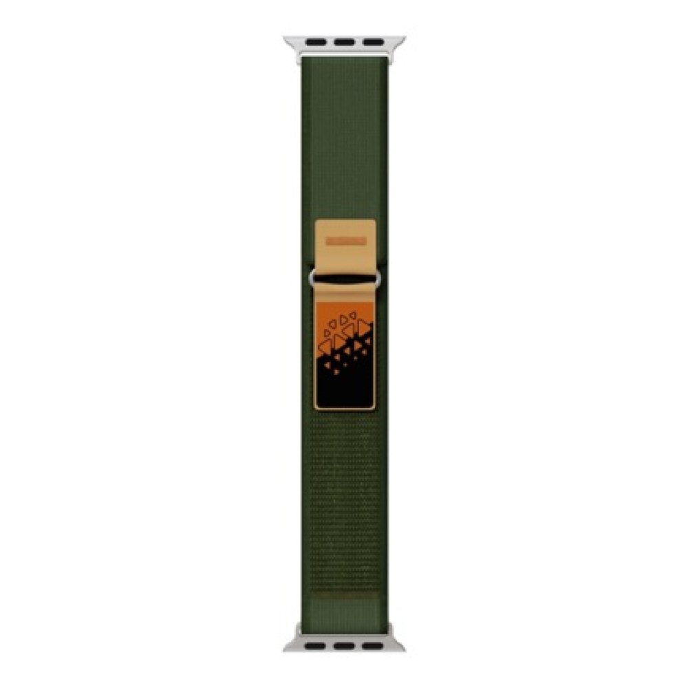 Ремешок нейлоновый Lyambda Premium Meleph для Apple Watch 42/44/45/49мм. Цвет: оливковый/зелёный