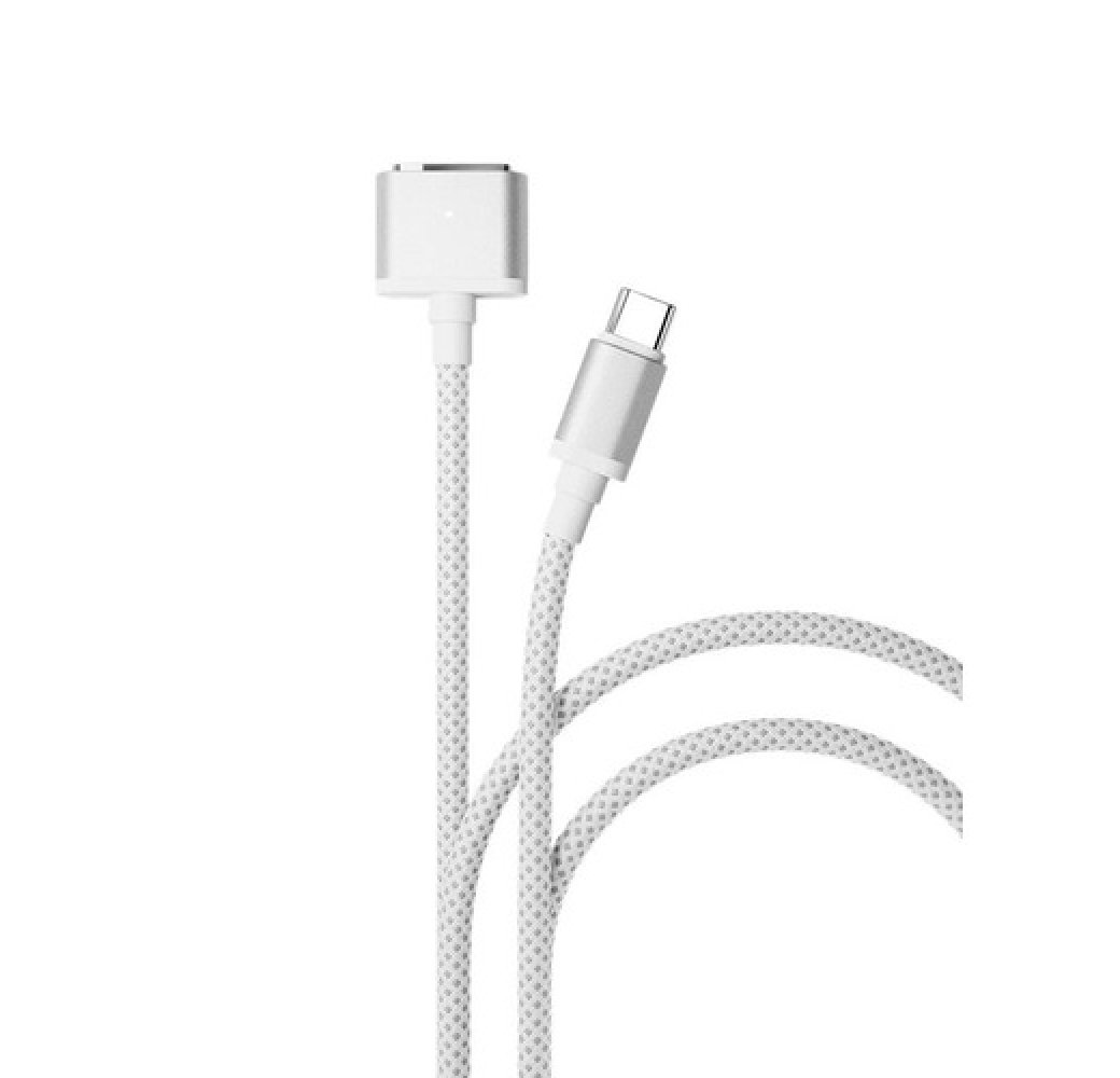 Кабель VLP Cable USB-C to MagSafe, 140 Вт, 5А, PD3.0, 2м. Цвет: белый
