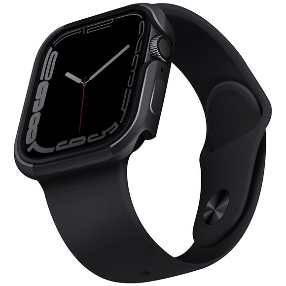 Чехол алюминиевый Uniq Valencia для Apple Watch 7 45мм. Цвет: "графит"