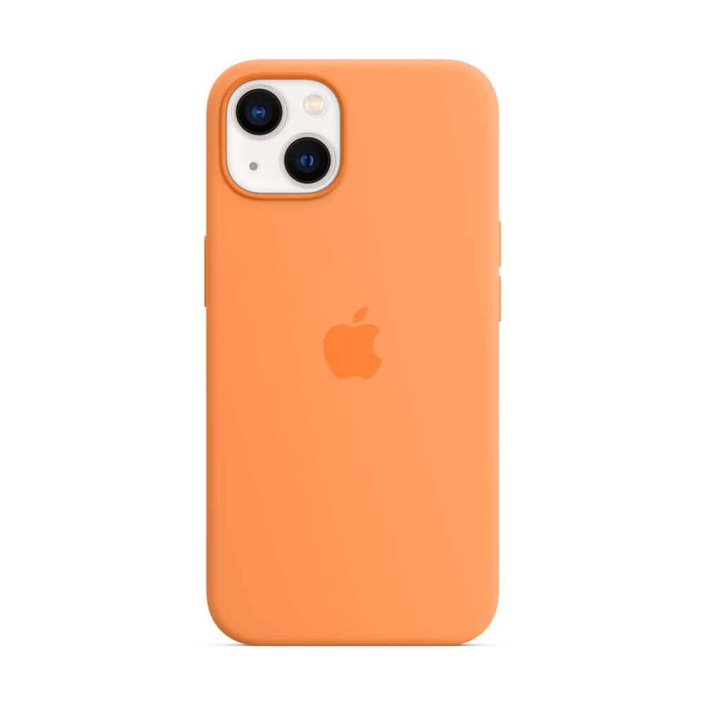 Силиконовый чехол MagSafe для iPhone 13. Цвет: "Весенняя мимоза"