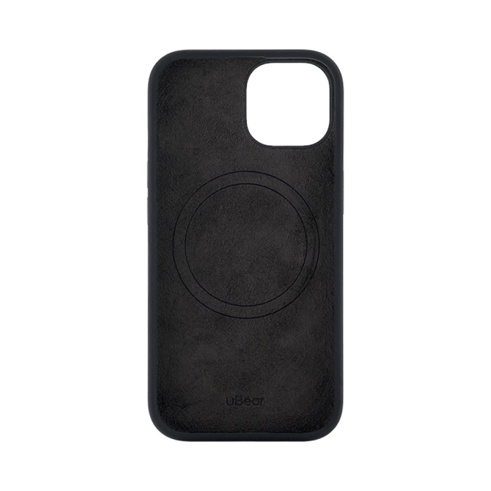 Чехол Ubear Touch Mag Case для iPhone 15 Plus, софт-тач силикон. Цвет: чёрный