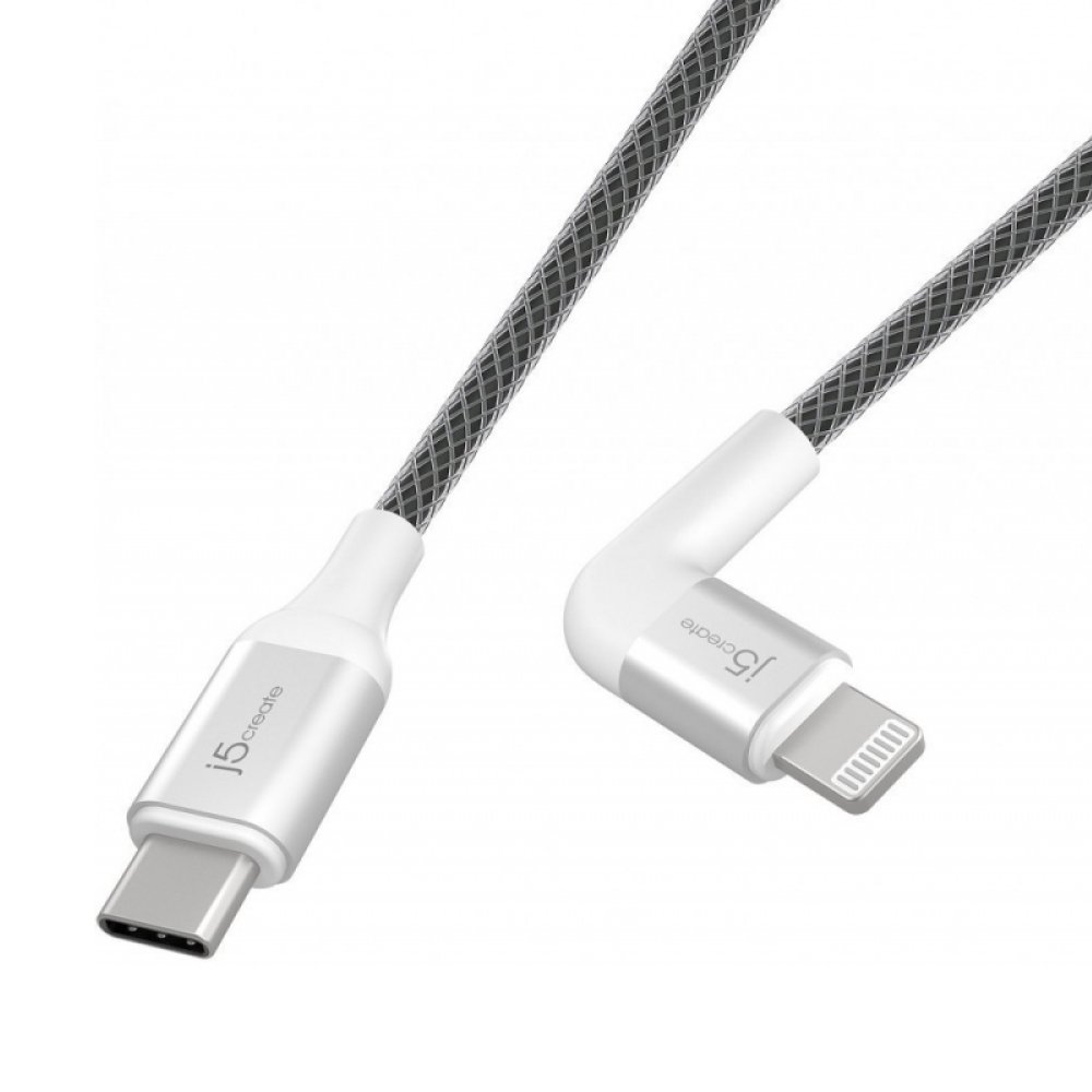 Кабель j5create USB-C - Lightning MFI 1.2м. Цвет: белый