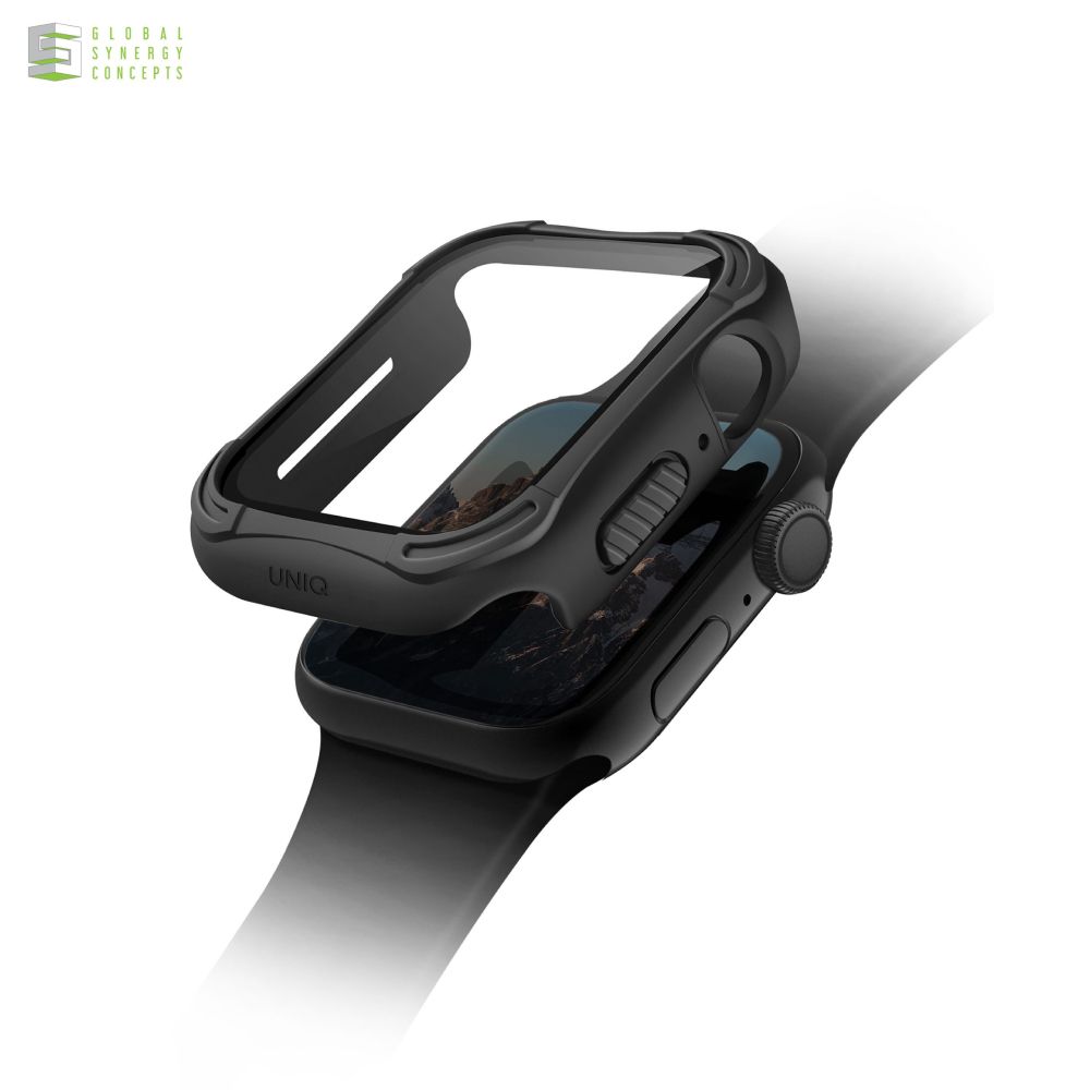 Чехол Uniq Torres антимикробный для Apple Watch 4/5/6/SE 40мм. Цвет: чёрный