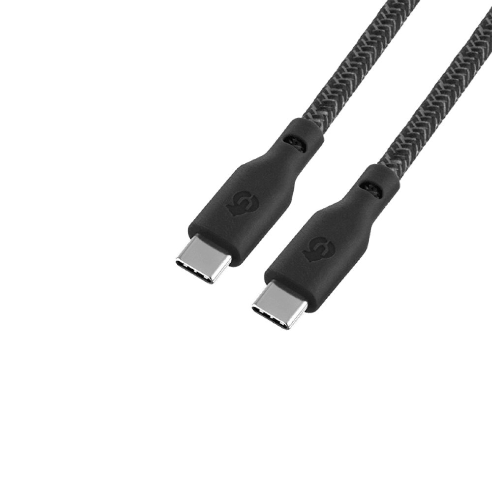 Кабель uBear Trend Cable USB-C — USB-C, 140W, 2.4м. Цвет: чёрный