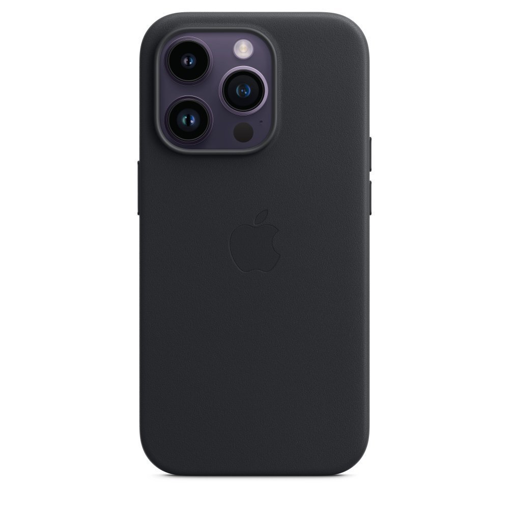 Кожаный чехол MagSafe для iPhone 14 Pro Max Leather Case with MagSafe - Midnight