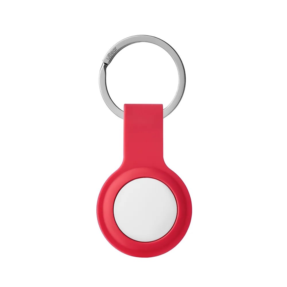 Чехол силиконовый Ubear Touch Ring Case для AirTag. Цвет: красный