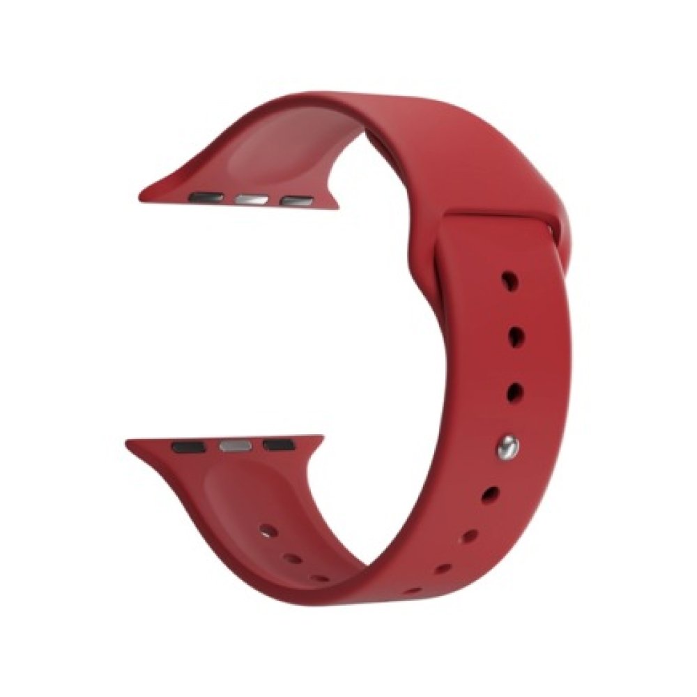 Ремешок силиконовый Lyambda Premium Altair для Apple Watch 38/40/41мм. Цвет: красный