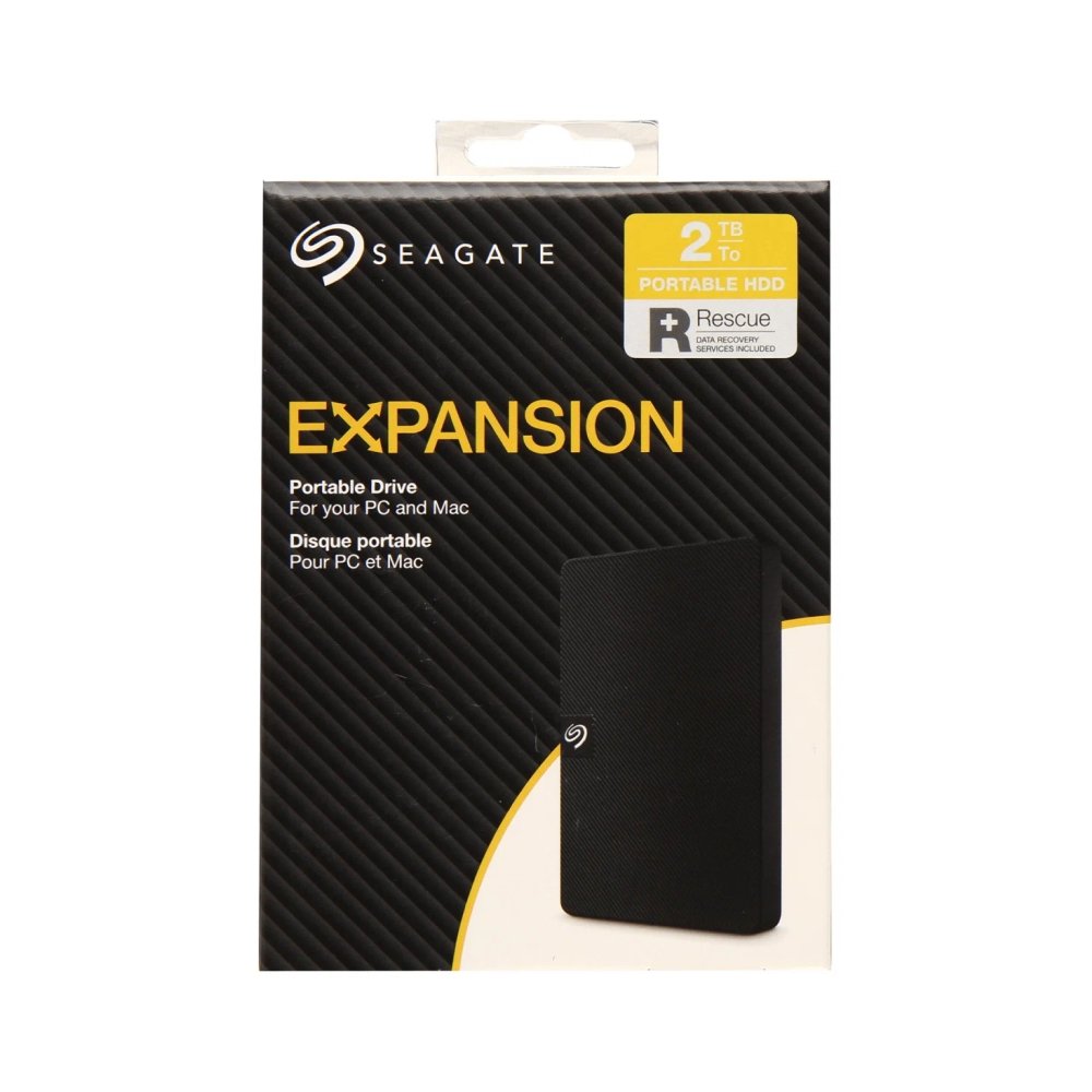 Внешний жесткий диск Seagate Expansion 2ТБ, 2.5", USB 3.0. Цвет: чёрный