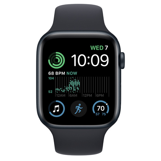 Apple Watch SE, 40мм, корпус из алюминия цвета "Тёмная ночь"