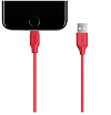 Кабель Aukey MFi Lightning — USB-A. 1.2м. Цвет: красный
