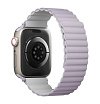 Ремешок силиконовый Uniq Revix reversible Magnetic для Apple Watch 38мм/40мм. Цвет: фиолетовый/белый