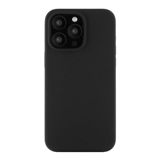 Чехол защитный vlp ecopelle case с MagSafe для iPhone 15 Pro. Цвет: чёрный