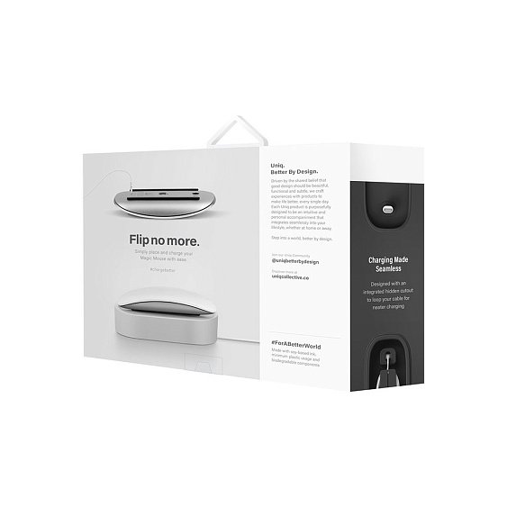 Подставка зарядная Uniq NOVA Magic Mouse charging stand. Цвет: тёмно-серый