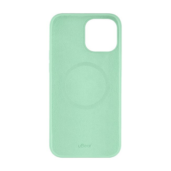 Чехол Ubear Touch Mag Case для iPhone 13 Pro, софт-тач силикон. Цвет: светло-зелёный