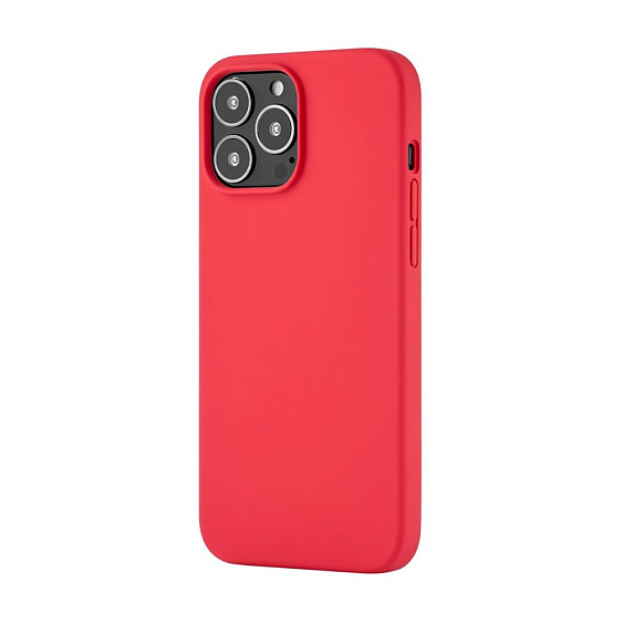 Чехол Ubear Touch Mag Case для iPhone 13 Pro, софт-тач силикон. Цвет: красный