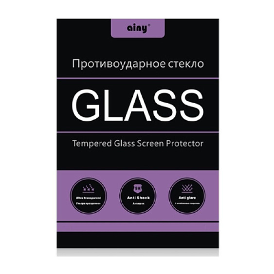 Защитное стекло Ainy (3D)(0.2мм) Full Screen Cover для iPhone 12. Цвет: чёрный 